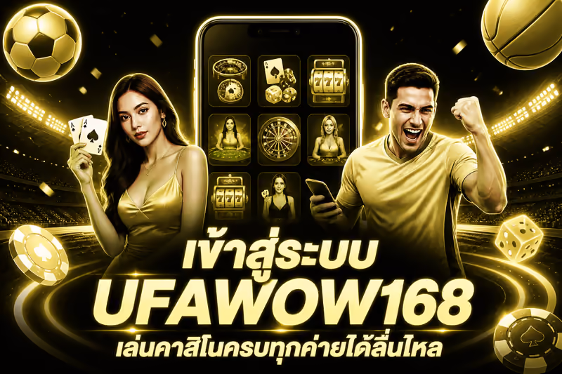เข้าสู่ระบบ UFAWOW168 เล่นคาสิโนครบทุกค่ายได้ลื่นไหล