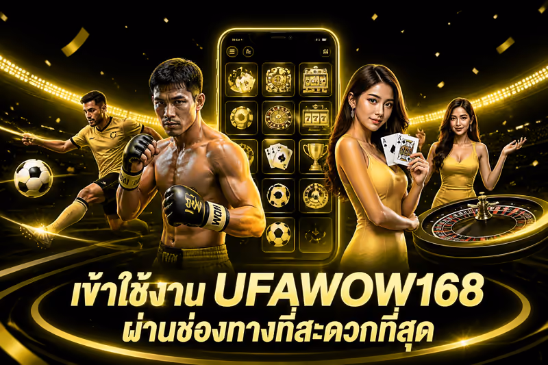 เข้าใช้งาน UFAWOW168 ผ่านช่องทางที่สะดวกที่สุด